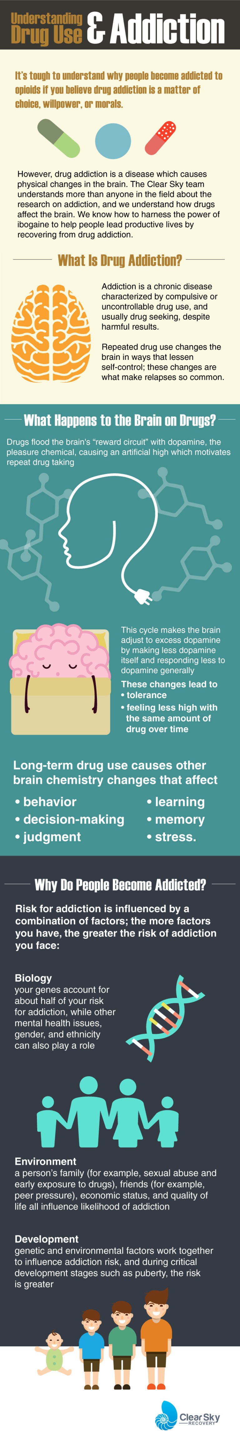 Understanding Drug Use & Addiction [Infographic] - Clear Sky Recovery